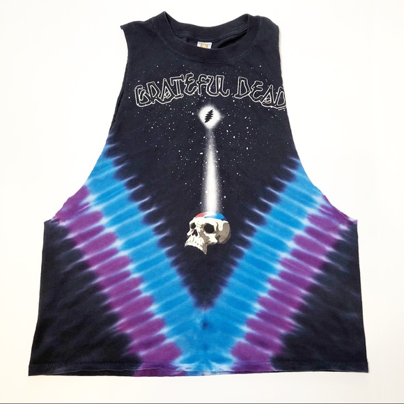 Sundog Other - Grateful Dead 2007 Tie Dye Cut Muscle Tank Shirt